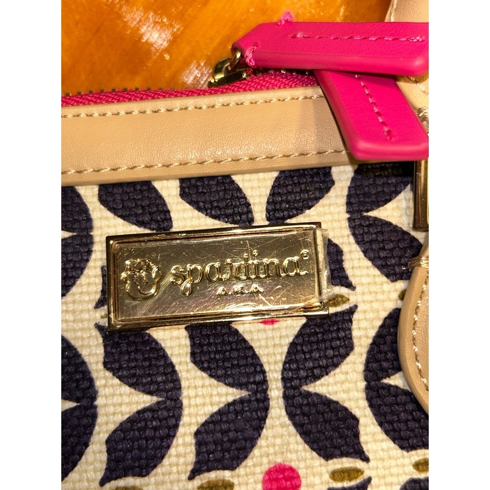 Spartina 449 Daufuskie Island Canvas Leather‎ Dome Satchel Handbag Nautical - Picture 15 of 16